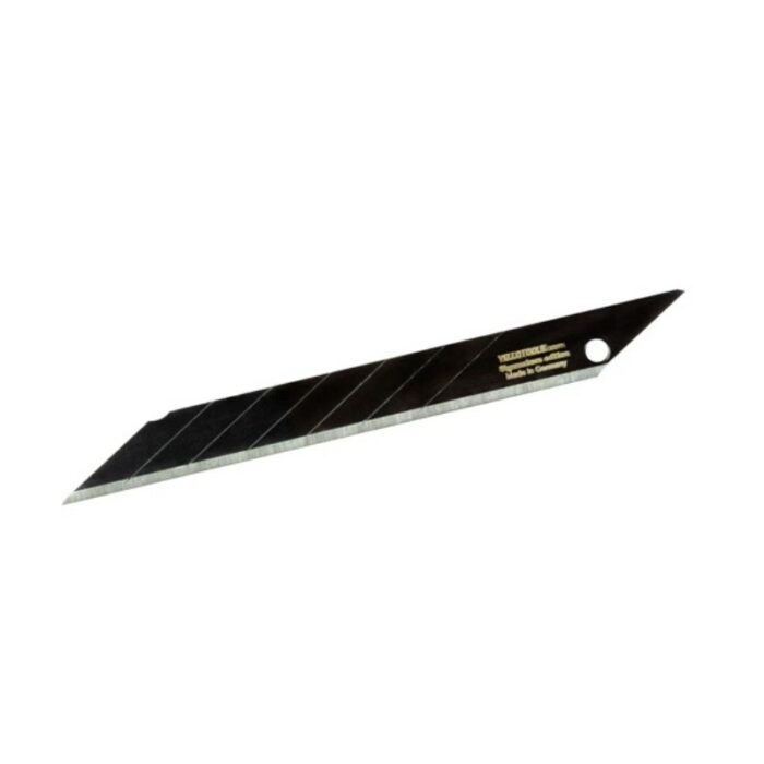 Les lames de rechange extra tranchantes BlackBlades sont conçues avec une pointe acérée et plusieurs lignes de segment pour casser les sections émoussées. Avec un trou près de la base et un texte de marque, ces lames cassables offrent précision et durabilité pour n'importe quelle tâche. - Tekalab