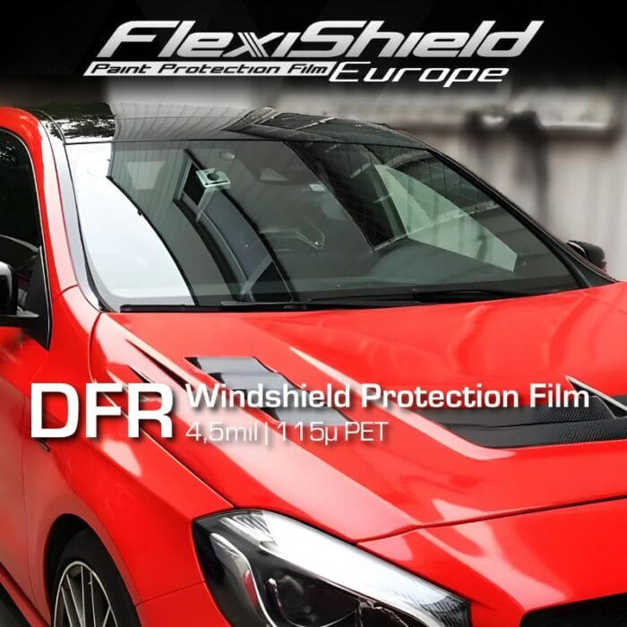 FLEXISHIELD DFR PRO Optical grade / 5.5 mil  (140µm) TPU, 12 mth. auto / Film de Protection Pare Brise (1,22 m x 15,25 m)