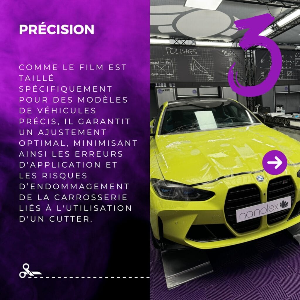 Film PPF prédécoupé précision